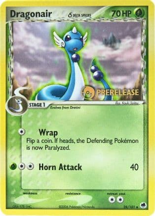 Dragonair (Delta Species) (Prerelease) 28/101 - Nintendo Promos