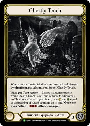 Ghostly Touch (Golden) - FAB085 (FAB085) - Flesh and Blood: Promo Cards