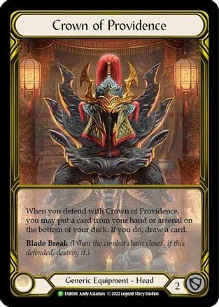 Crown of Providence (Golden) - FAB088 (FAB088) - Flesh and Blood: Promo Cards