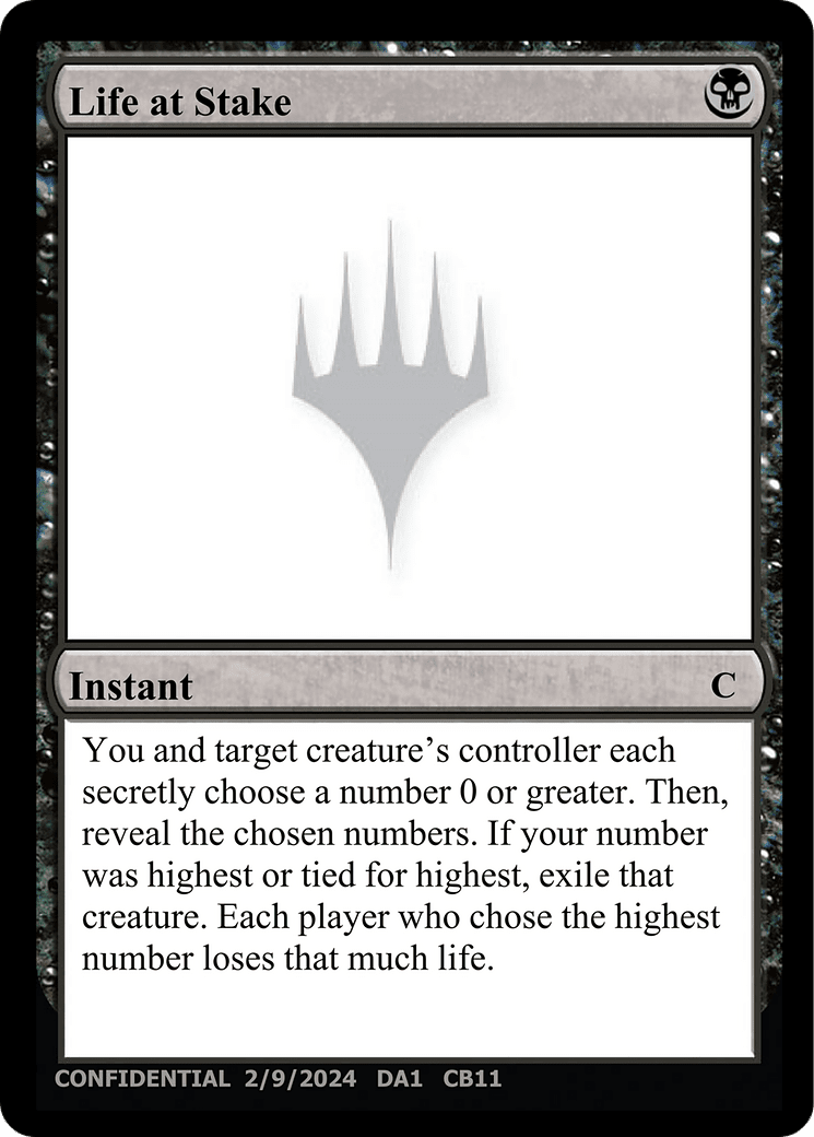 Life at Stake (DA1-CB11A) - Unknown Event