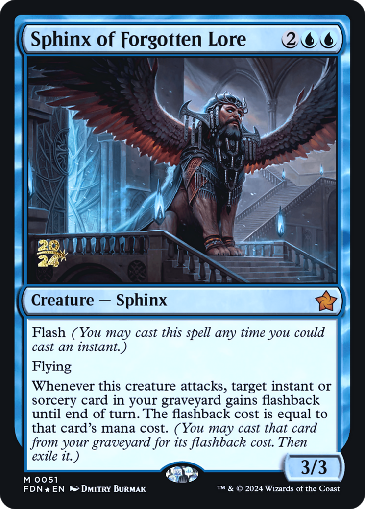 Sphinx of Forgotten Lore (-051) - Prerelease Cards