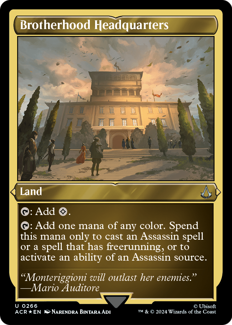 Brotherhood Headquarters (ACR-266) - Assassin's Creed Etched Foil