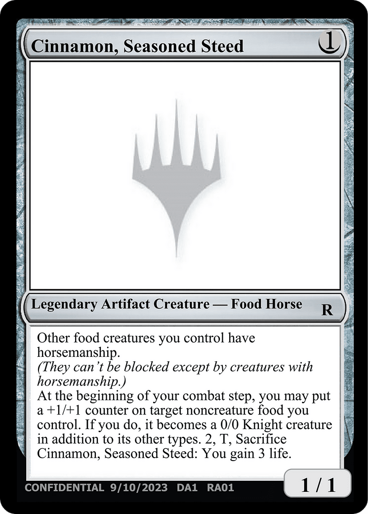 Cinnamon, Seasoned Steed (DA1-RA01) - Unknown Event