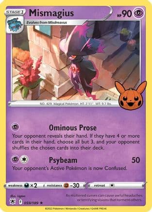 Mismagius 059- Trick or Trade BOOster Bundle Holofoil
