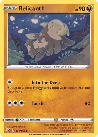 Relicanth 101/196 - SWSH11 Lost Origin