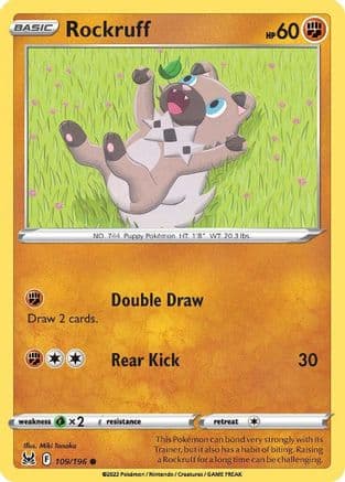 Rockruff 109 SWSH11 Lost Origin - Common
