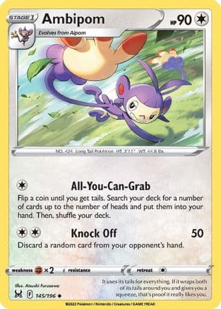 Ambipom 145/196 - SWSH11 Lost Origin