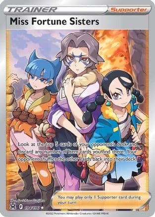Miss Fortune Sisters (Full Art) 194/196 - SWSH11 Lost Origin Holofoil