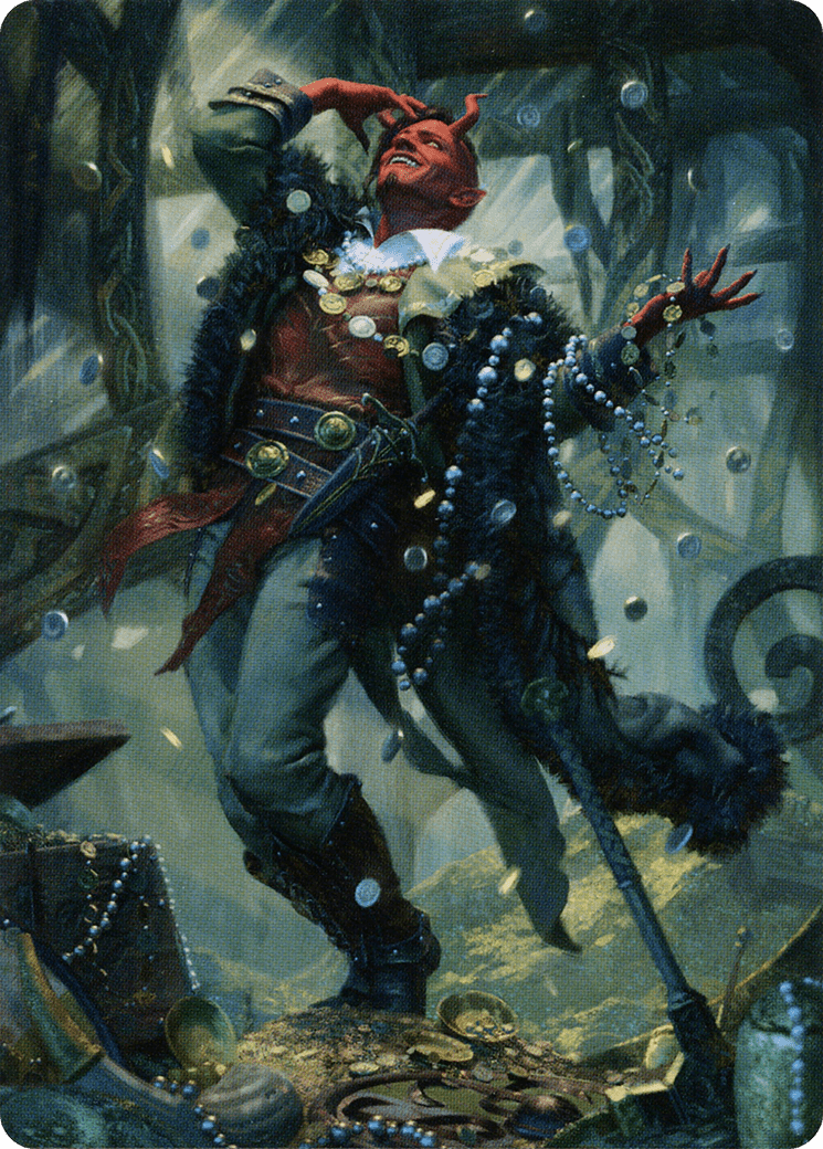 Tibalt, Cosmic Impostor // Tibalt, Cosmic Impostor (AKHM-067) - Kaldheim Art Series (Borderless)