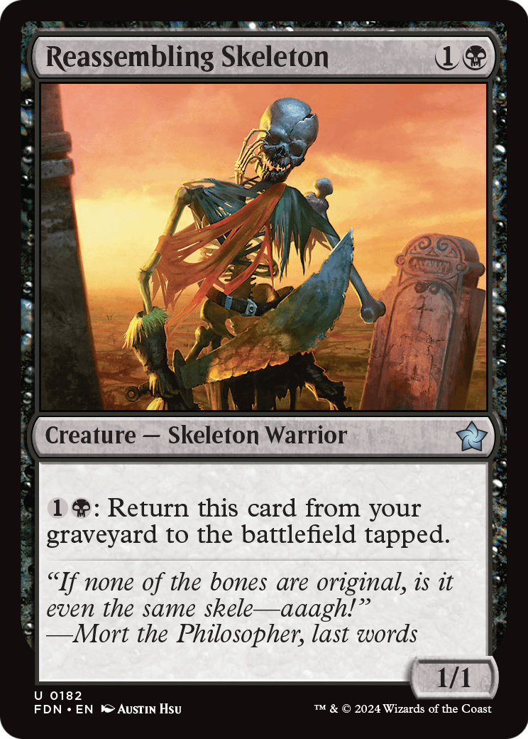 Reassembling Skeleton (FDN-182) - Foundations Foil
