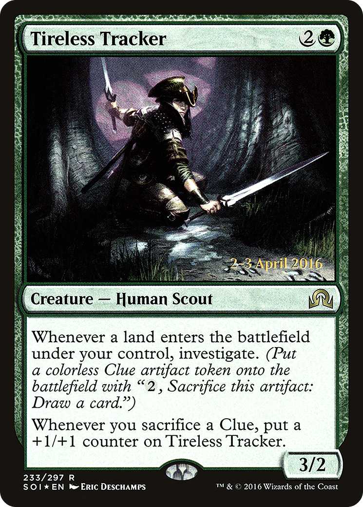 Tireless Tracker (PSOI-233S) - Shadows over Innistrad Promos Foil