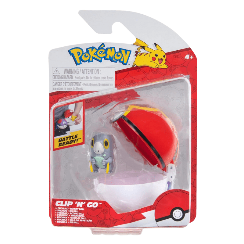 Pokemon Battle Figures | Clip 'n' Go | Frigibax & Repeat Ball