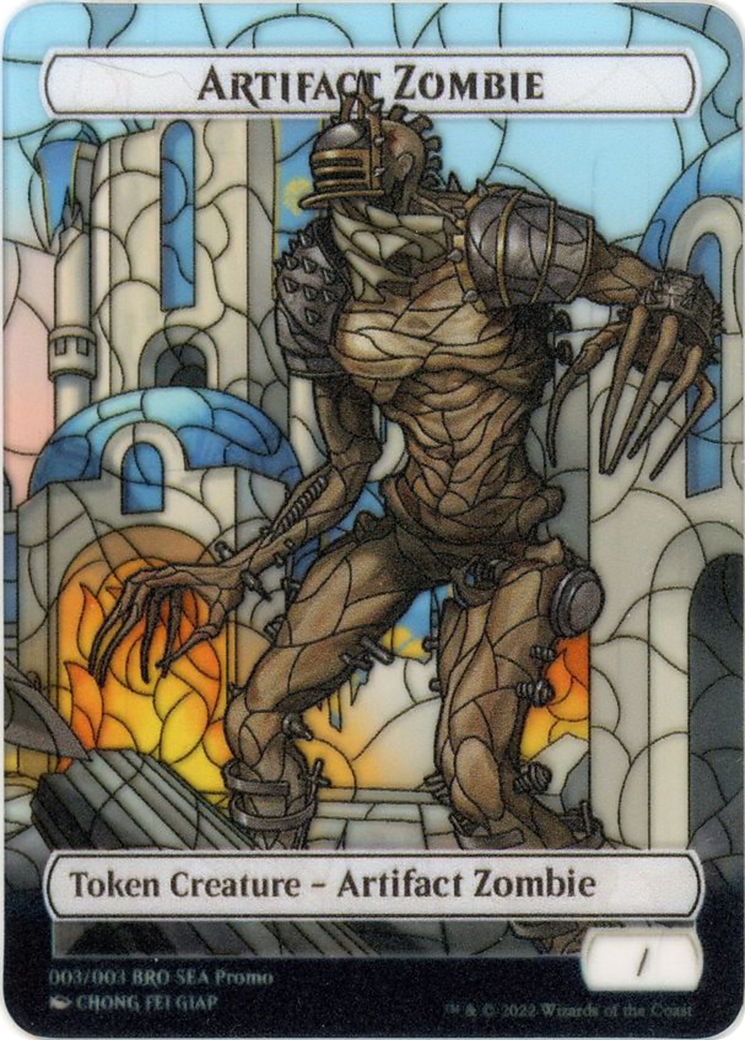 Artifact Zombie (PTBRO-003) - The Brothers' War Southeast Asia Tokens: (Full Art)