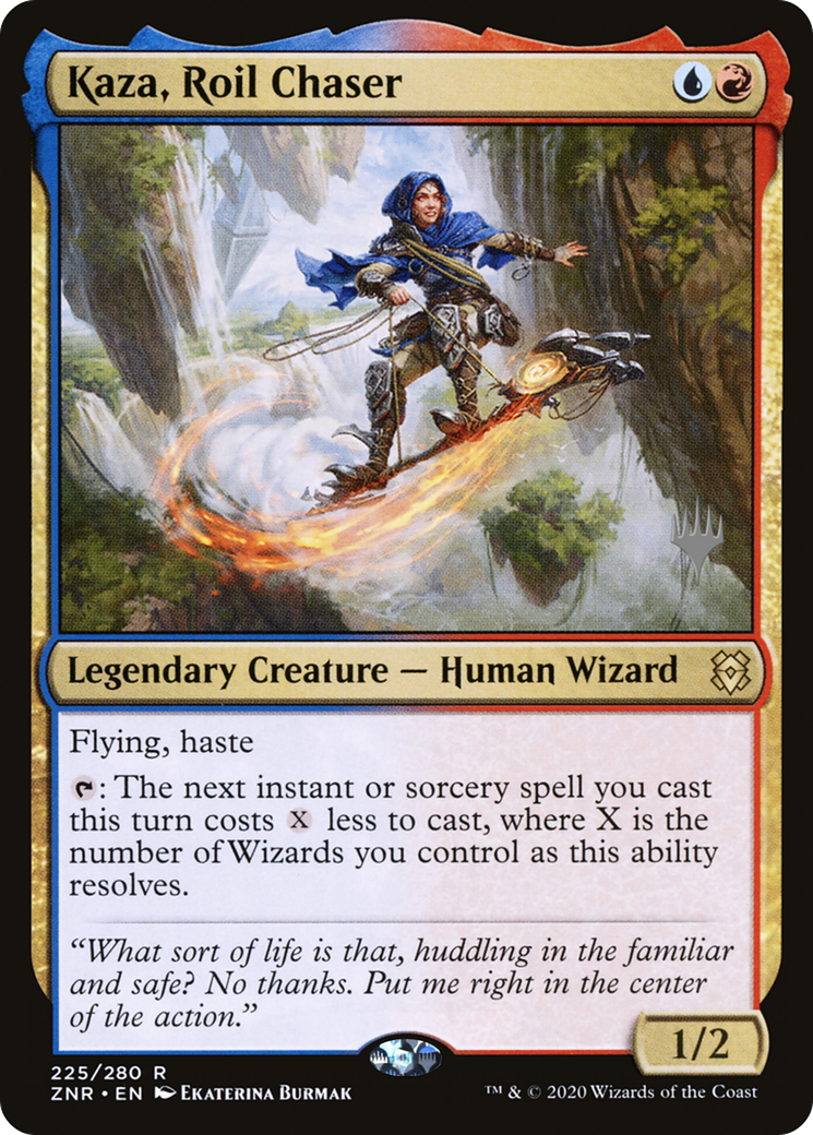 Kaza, Roil Chaser (PZNR-225P) - Zendikar Rising Promos