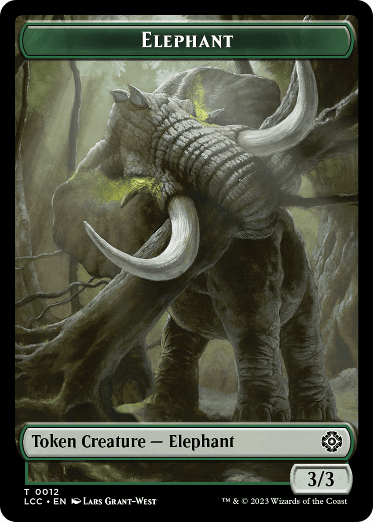 Elephant (TLCC-012) - The Lost Caverns of Ixalan Commander Tokens Foil