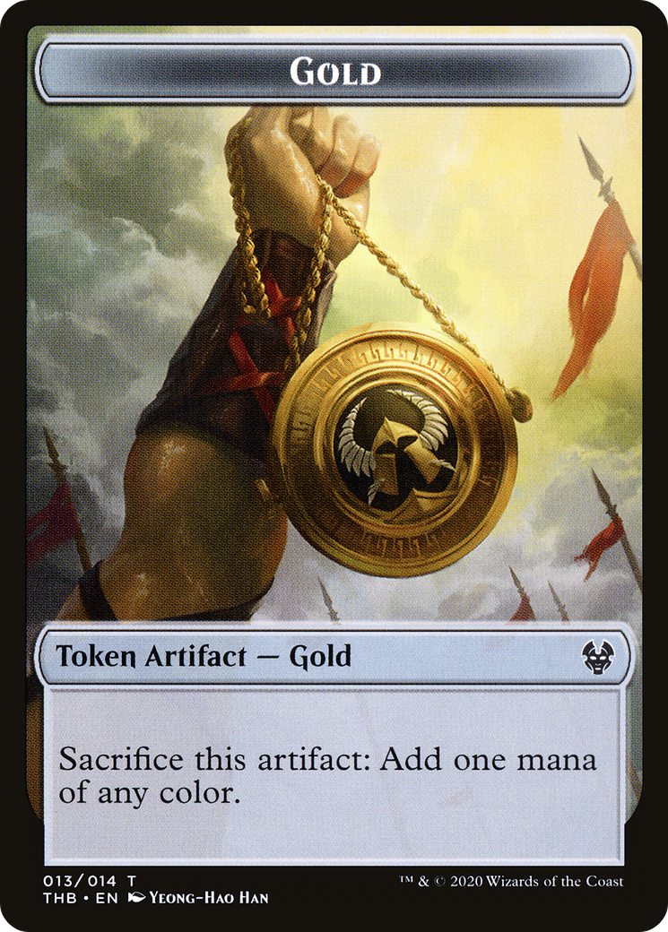 Gold (TTHB-013) - Theros Beyond Death Tokens Foil