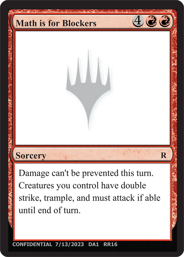 Math is for Blockers (DA1-RR16) - Unknown Event