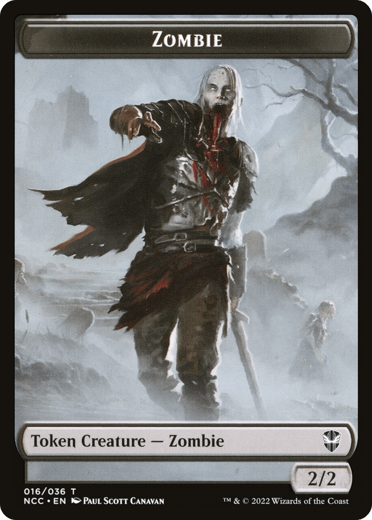 Zombie (TNCC-016) - New Capenna Commander Tokens Foil