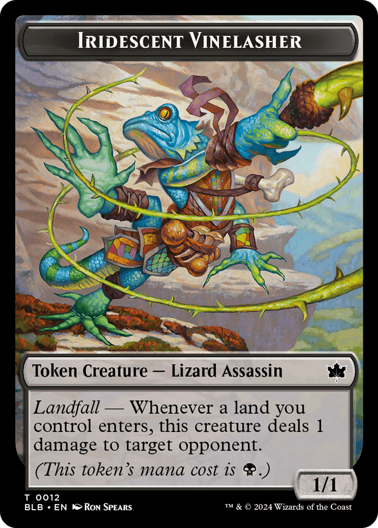 Iridescent Vinelasher (TBLB-012) - Bloomburrow Tokens