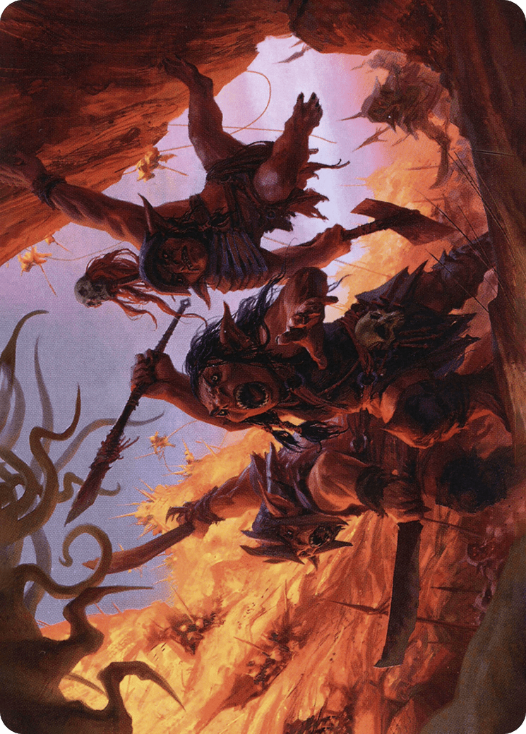 Swarming Goblins // Goblin (AAFR-024) - Adventures in the Forgotten Realms Art Series (Borderless) Foil