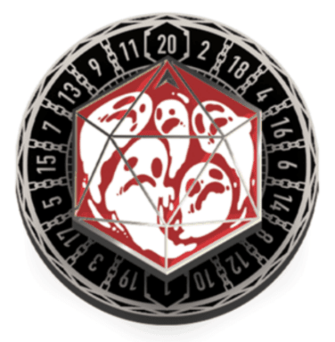 Fablemaker's Deck Of Many Things | D20 Spinner Pin | Donjon