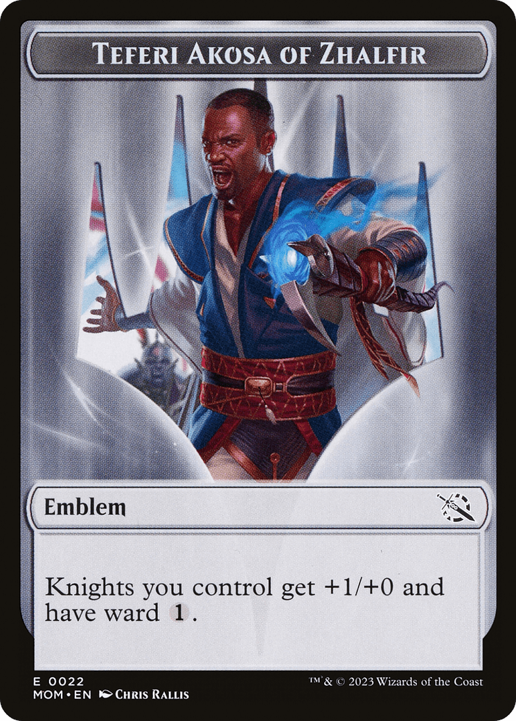 Teferi Akosa of Zhalfir Emblem (TMOM-022) - March of the Machine Tokens Foil