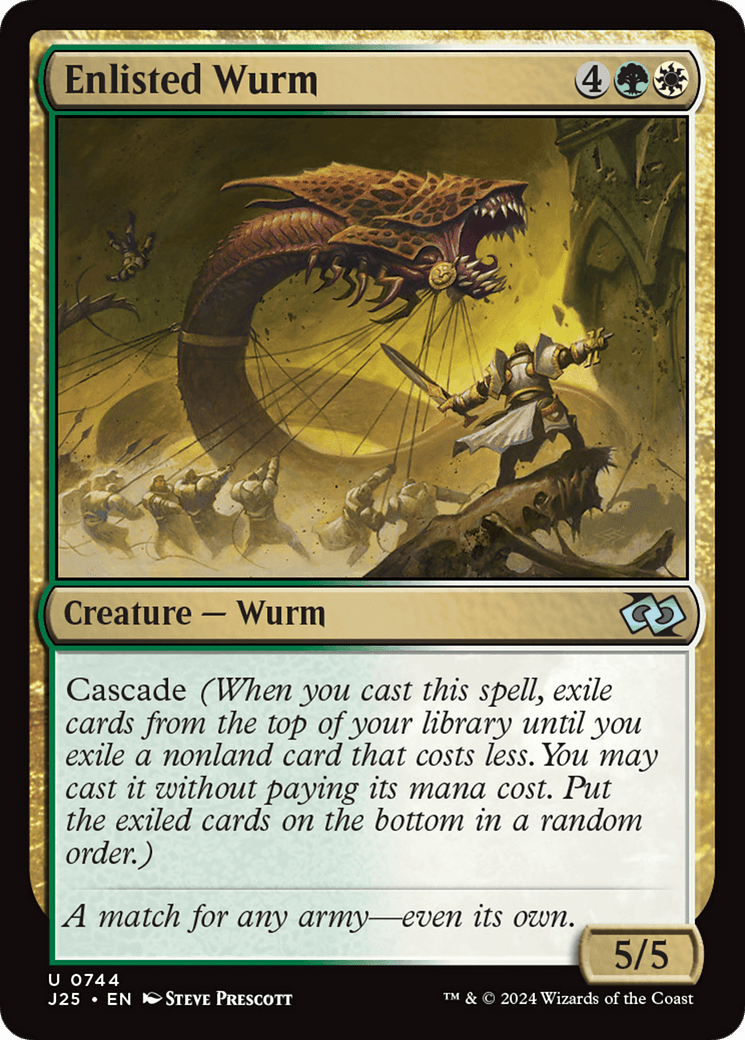 Enlisted Wurm (J25-744) - Foundations Jumpstart