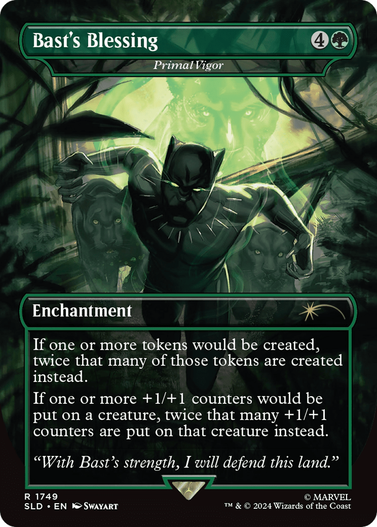 Primal Vigor (SLD-1749) - Secret Lair Drop / Bast's Blessing (Borderless)