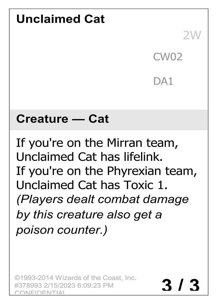 Unclaimed Cat (DA1-CW02) - Unknown Event