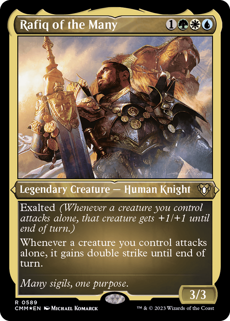 Rafiq of the Many (CMM-589) - Commander Masters Etched Foil