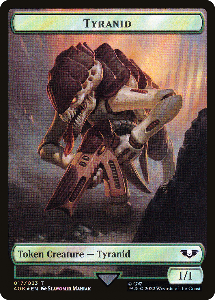 Tyranid (T40K-17★) - Warhammer 40,000 Tokens Foil