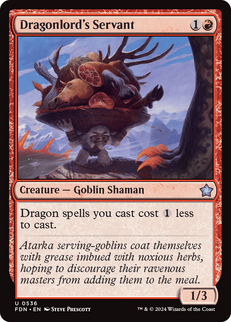 Dragonlord's Servant (FDN-536) - Foundations