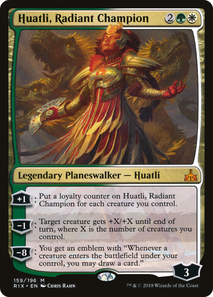 Huatli, Radiant Champion (RIX-159) - Rivals of Ixalan Foil