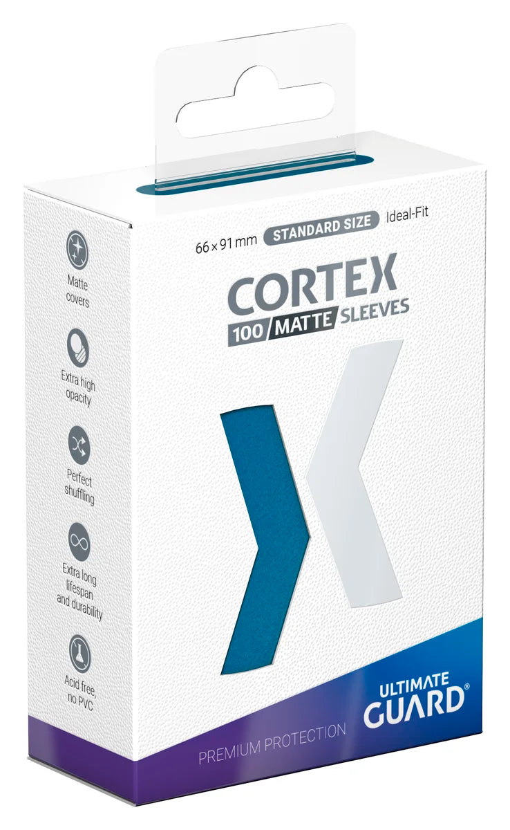 Ultimate Guard: Cortex | Standard Size Sleeves | 100ct | Petrol (Matte)