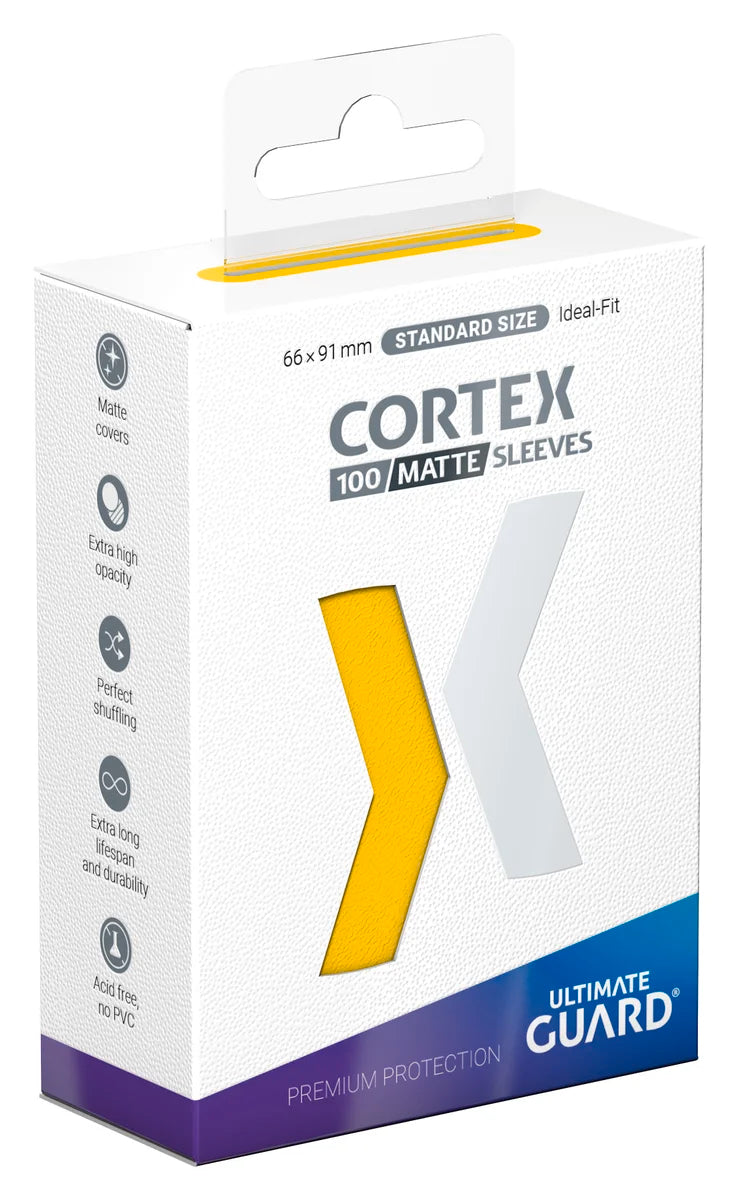 Ultimate Guard: Cortex | Standard Size Sleeves | 100ct | Yellow (Matte)