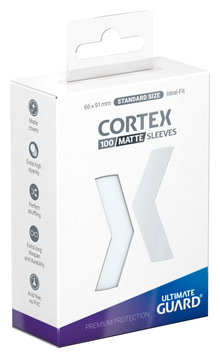 Ultimate Guard: Cortex | Standard Size Sleeves | 100ct | Transparent (Matte)