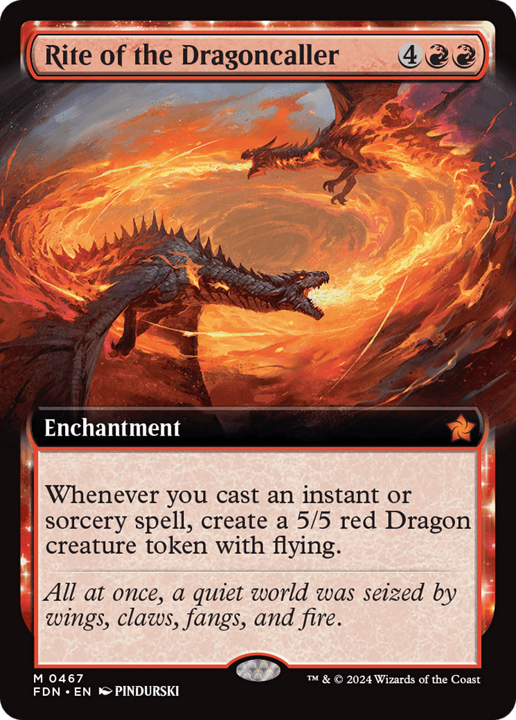 Rite of the Dragoncaller (FDN-467) - Foundations: (Extended Art) Foil