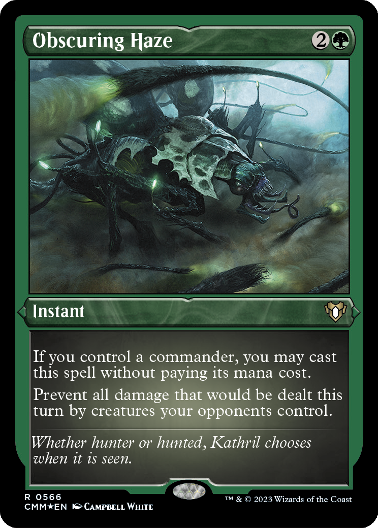 Obscuring Haze (CMM-566) - Commander Masters Etched Foil