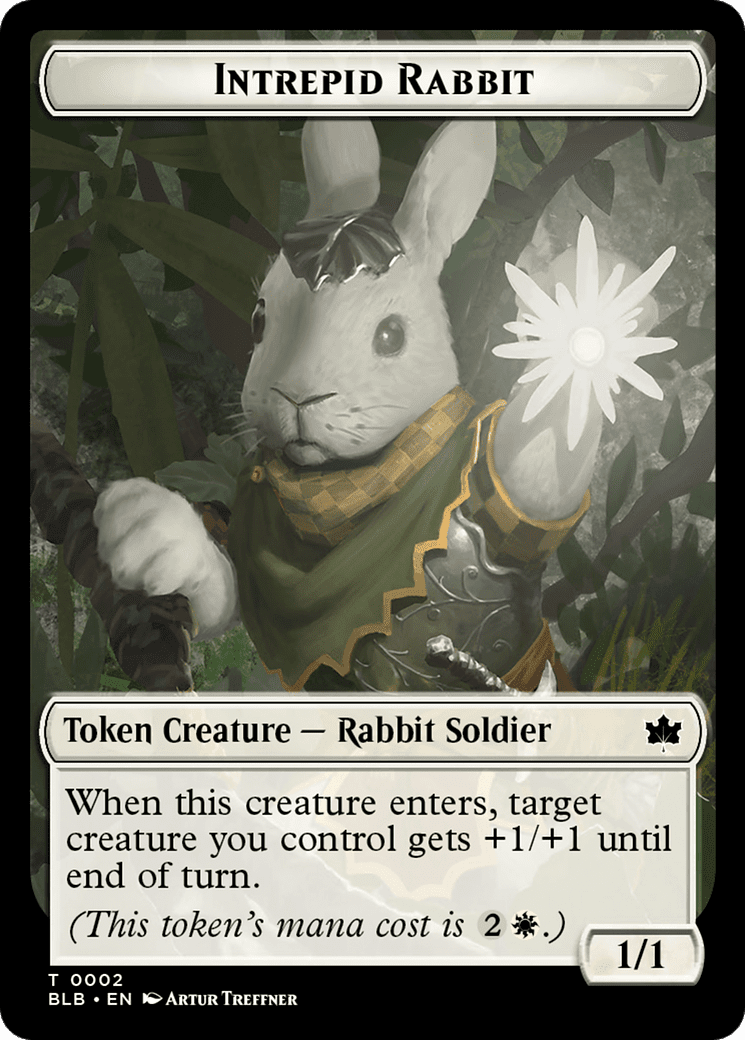 Intrepid Rabbit (TBLB-002) - Bloomburrow Tokens Foil