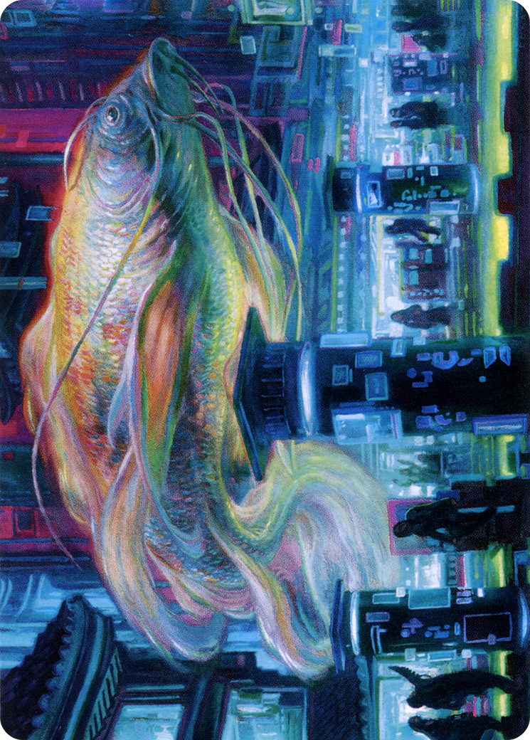 Skyswimmer Koi // Skyswimmer Koi (ANEO-003) - Neon Dynasty Art Series (Borderless)
