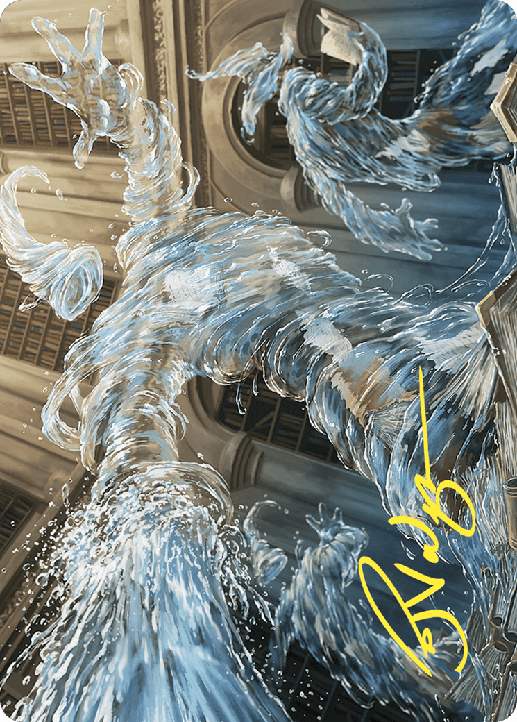Splashy Spellcaster // Splashy Spellcaster (AWOE-009) - Wilds of Eldraine Art Series (Borderless) Foil