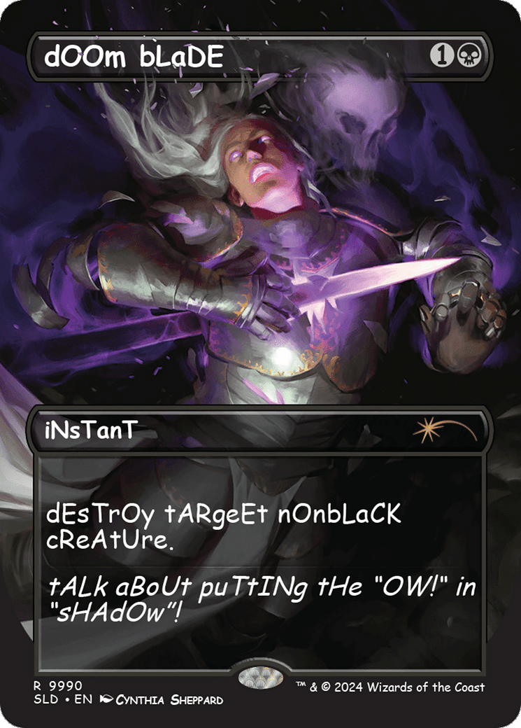 Doom Blade (SLD-9990) - Secret Lair Drop (Borderless) Foil