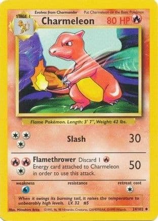 Charmeleon 024 Base Set - Uncommon
