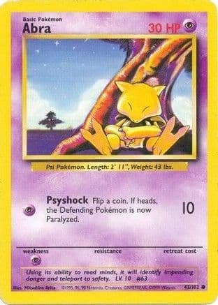 Abra 043/102 - Base Set