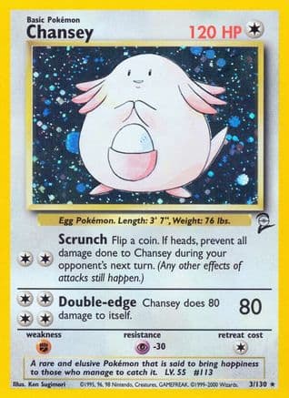 Chansey 003 - Holofoil Base Set 2 - Holo Rare