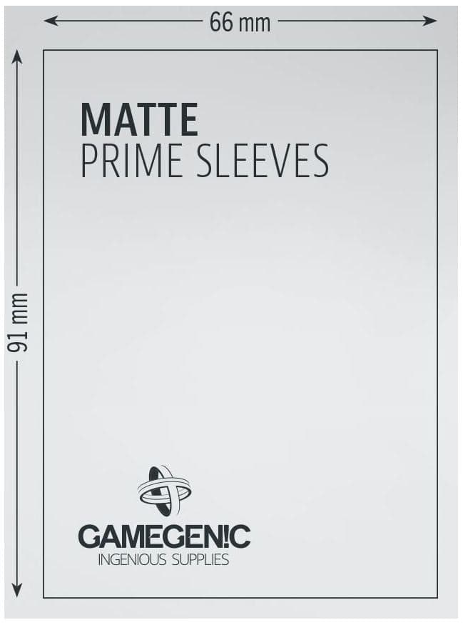 Gamegenic | Matte Prime Card Sleeves | Green (66 x 91mm) - 100ct