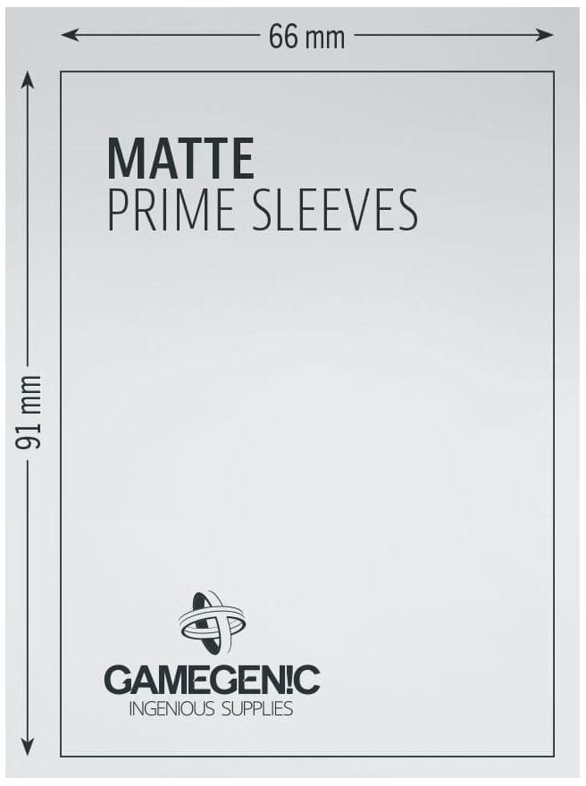 Gamegenic | Matte Prime Card Sleeves | Dark Gray (66 x 91mm) - 100ct
