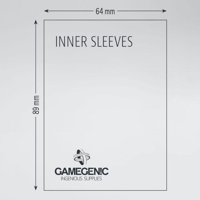 Gamegenic | Double Sleeving Pack | Inner & Black Matte | Standard Size (64x89mm/66x91mm) - 2x 100ct (Copy)