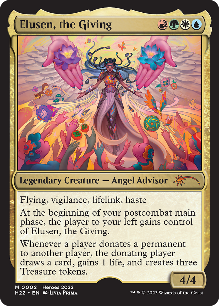 Elusen, the Giving (PH22-002) - 2022 Heroes of the Realm Foil