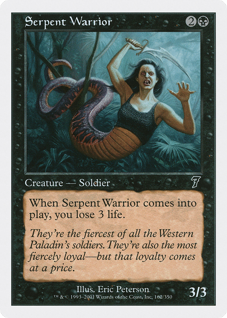 Serpent Warrior (7ED-162) - Seventh Edition